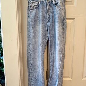 RAG & BONE Miramar Straight Pants Light Wash Sweatshirt Jeans Size 26